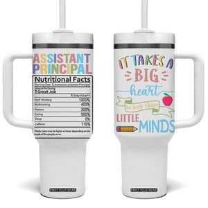 Assistant Principal Gifts Tumbler With Handle AP Appreciation Gifts Back to School TB10 One Size: 40 oz White Print Your Wear