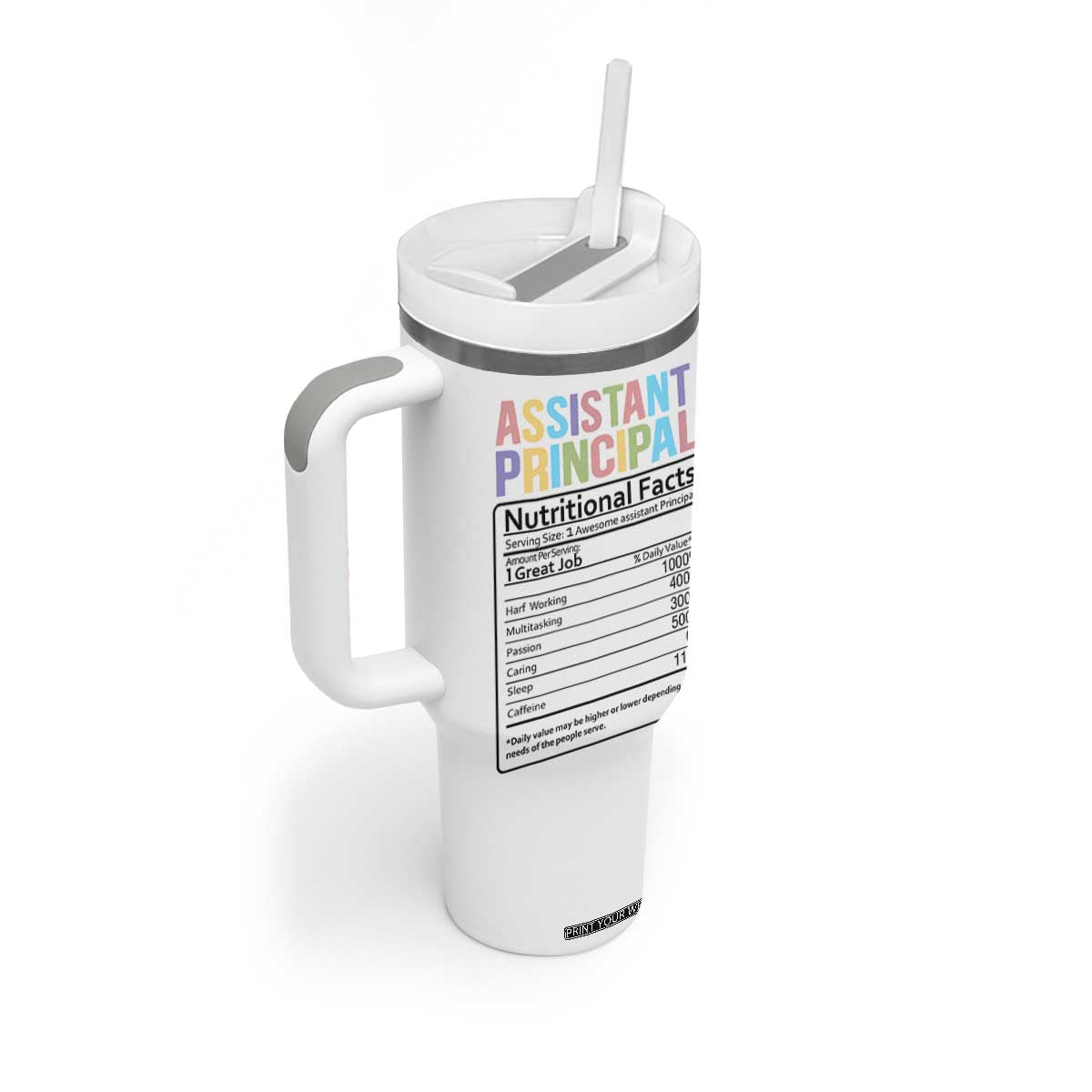 Assistant Principal Gifts Tumbler With Handle AP Appreciation Gifts Back to School TB10 Print Your Wear