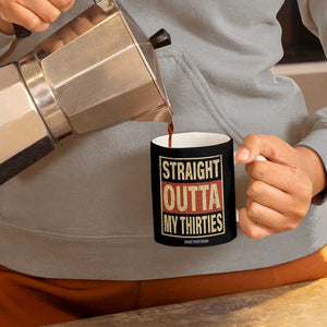 40th Birthday Coffee Mug Straight Outta My Thirties 1986 40 Year Old Birthday TB10 Print Your Wear