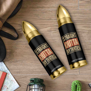 40th Birthday Bullet Tumbler Straight Outta My Thirties 1986 40 Year Old Birthday