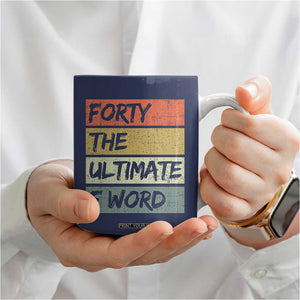 40th Birthday Coffee Mug Forty The Ultimate F Word 1986 Funny 40 Year Old Birthday Gift TB10 Print Your Wear