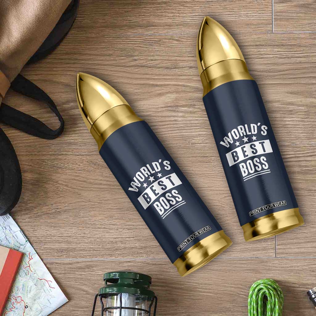 World's Best Boss Bullet Tumbler Gifts for Office Male Female Bosses Coworkers Leaders Managers TB10 Print Your Wear