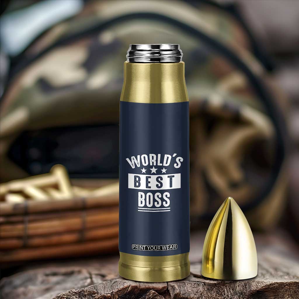 World's Best Boss Bullet Tumbler Gifts for Office Male Female Bosses Coworkers Leaders Managers TB10 Print Your Wear