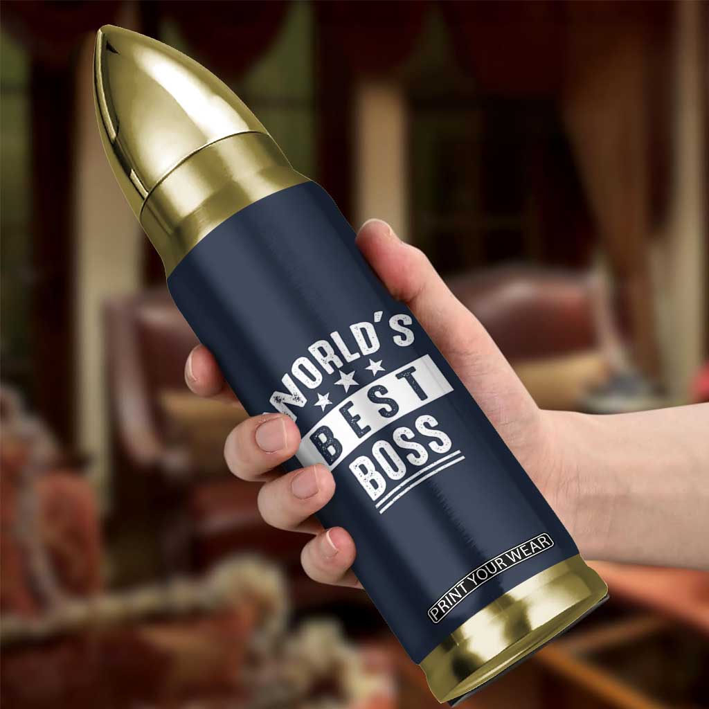 World's Best Boss Bullet Tumbler Gifts for Office Male Female Bosses Coworkers Leaders Managers TB10 Print Your Wear
