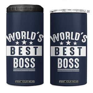 World's Best Boss 4 in 1 Can Cooler Tumbler Gifts for Office Male Female Bosses Coworkers Leaders Managers TB10 One Size: 16 oz Navy Print Your Wear