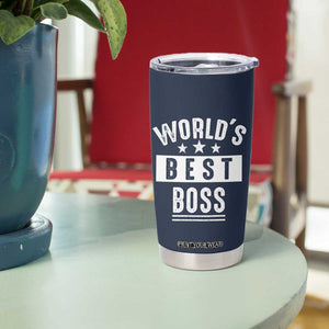 World's Best Boss Tumbler Cup Gifts for Office Male Female Bosses Coworkers Leaders Managers TB10 Print Your Wear
