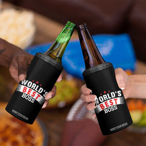 Worlds Best Boss 4 in 1 Can Cooler Tumbler Gifts for Office Bosses Coworkers Leaders Managers TB10 Print Your Wear