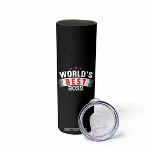Worlds Best Boss Skinny Tumbler Gifts for Office Bosses Coworkers Leaders Managers TB10 Print Your Wear