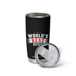 Worlds Best Boss Tumbler Cup Gifts for Office Bosses Coworkers Leaders Managers TB10 Print Your Wear