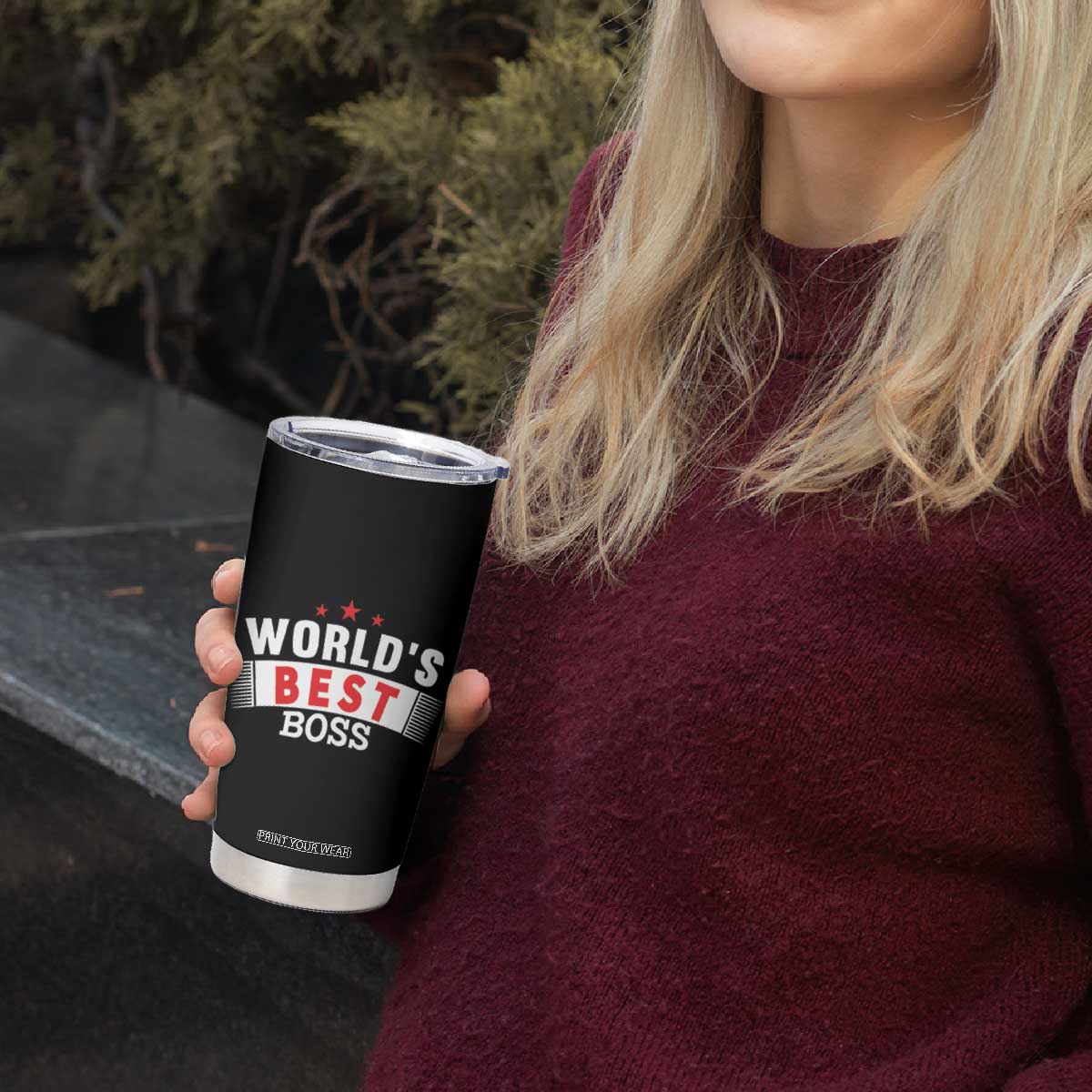 Worlds Best Boss Tumbler Cup Gifts for Office Bosses Coworkers Leaders Managers TB10 Print Your Wear