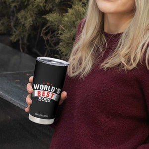 Worlds Best Boss Tumbler Cup Gifts for Office Bosses Coworkers Leaders Managers TB10 Print Your Wear