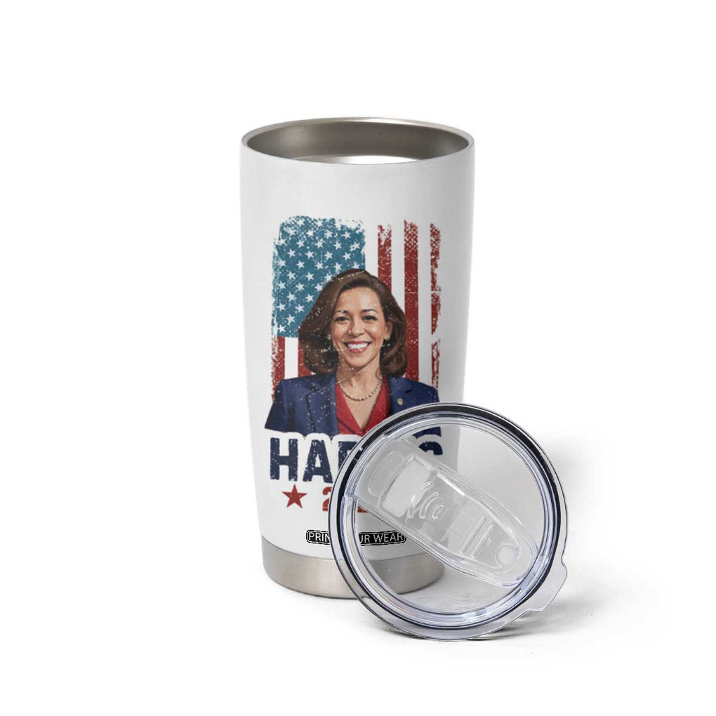 Kamala Madam President Tumbler Cup Harris 2024 American Flag TB10 Print Your Wear
