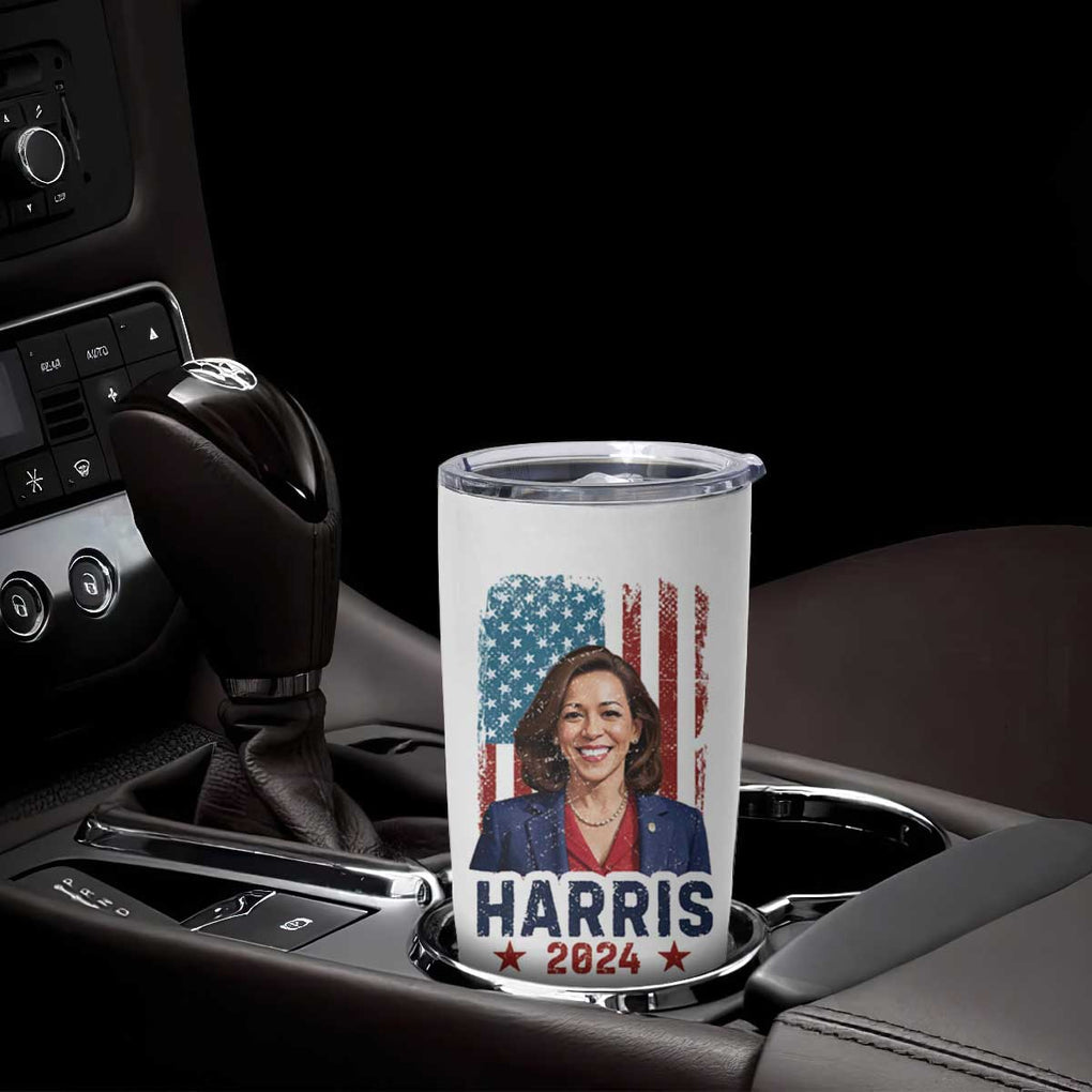Kamala Madam President Tumbler Cup Harris 2024 American Flag TB10 Print Your Wear