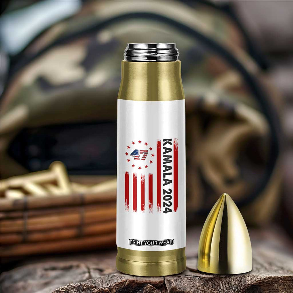 Kamala 2024 Bullet Tumbler 47 th President USA America 2024 Election Flag TB10 Print Your Wear