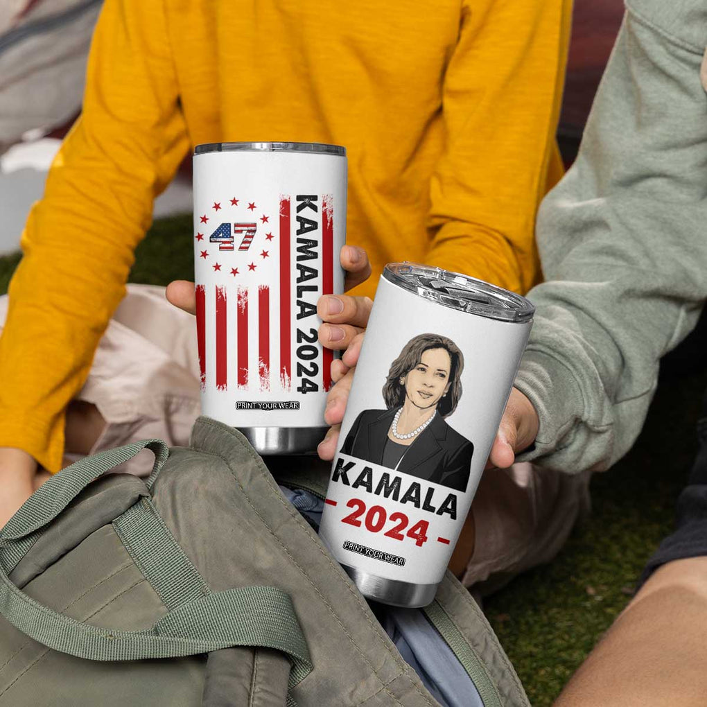 Kamala 2024 Tumbler Cup 47th President USA America 2024 Election Flag TB10 Print Your Wear