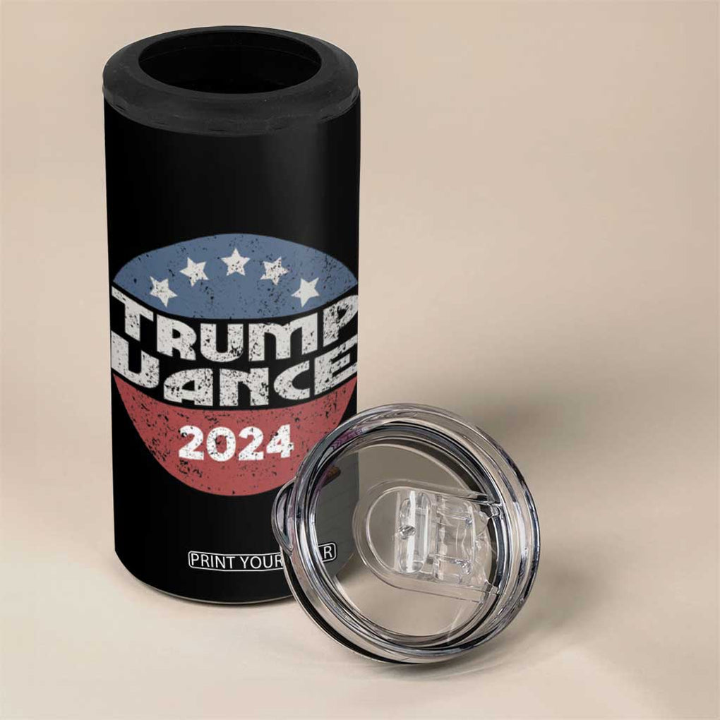 Trump Vance 2024 4 in 1 Can Cooler Tumbler Retro 45 47 American Election Republican TB10 Print Your Wear