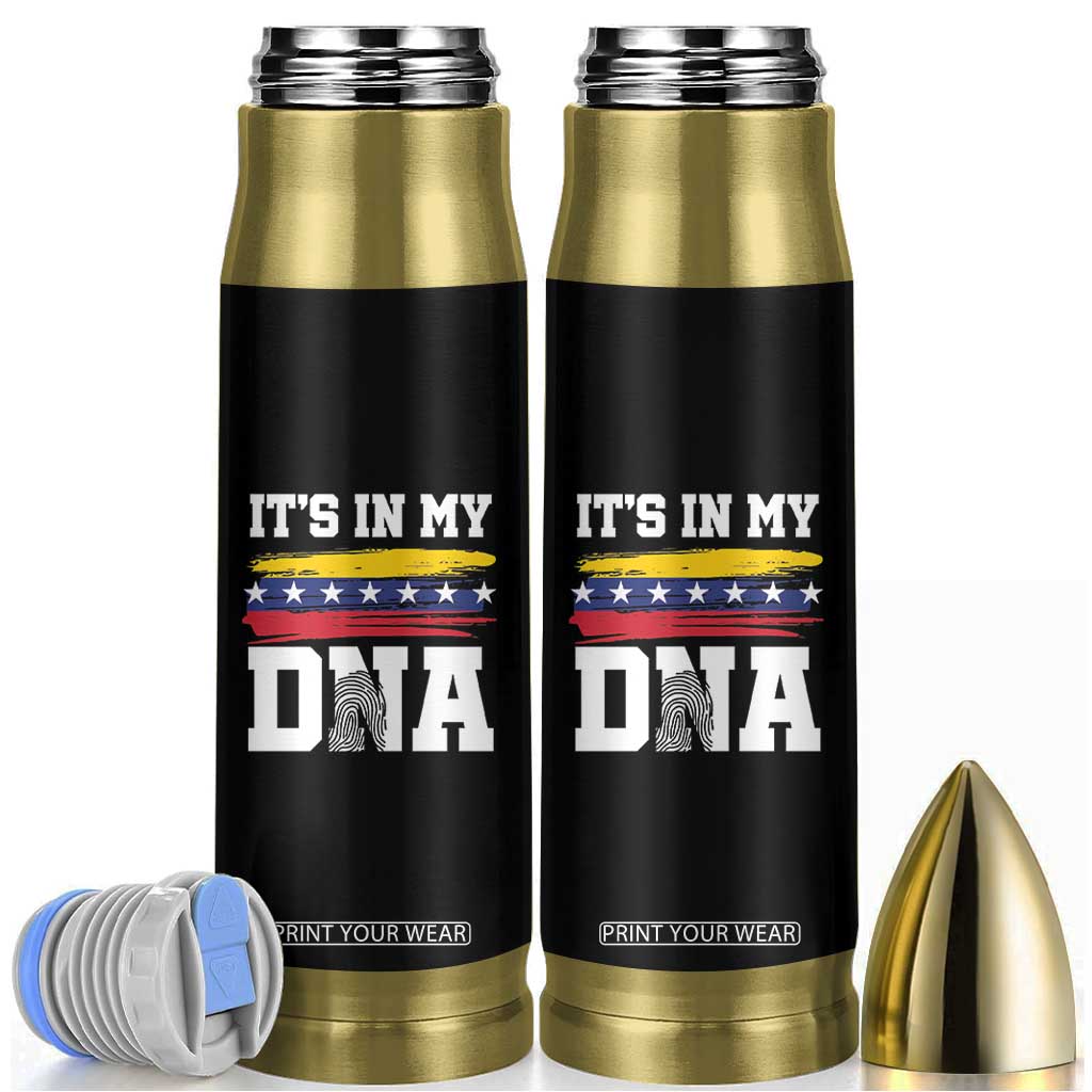 Venezuelan Blood Inside Me Bullet Tumbler Its In My DNA Venezuela Flag Heritage Pride TB10 Black Print Your Wear