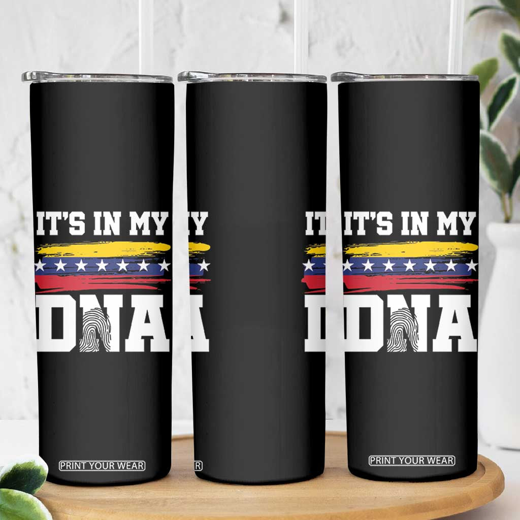 Venezuelan Blood Inside Me Skinny Tumbler Its In My DNA Venezuela Flag Heritage Pride TB10 Print Your Wear