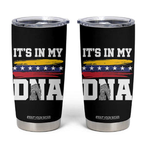 Venezuelan Blood Inside Me Tumbler Cup Its In My DNA Venezuela Flag Heritage Pride TB10 Black Print Your Wear