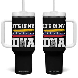 Venezuelan Blood Inside Me Tumbler With Handle Its In My DNA Venezuela Flag Heritage Pride TB10 One Size: 40 oz Black Print Your Wear