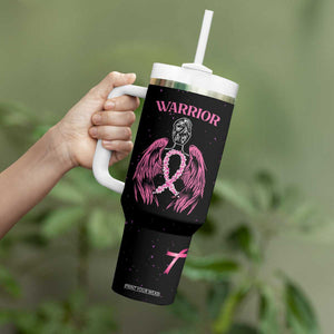 Breast Cancer Warrior Support Squad Tumbler With Handle In My Fighting Era Cancer Care Gifts for Woman Pink Ribbon TB10 Print Your Wear