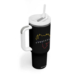 Venezuela Tumbler With Handle Mapa De Venezuela Flag Minimalist Venezolanos Venezuelan Travel Mug TB10 Print Your Wear