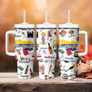 Venezuela Tumbler With Handle I Am a Proud Venezuelan Venezolanos Travel Mug TB10 Print Your Wear