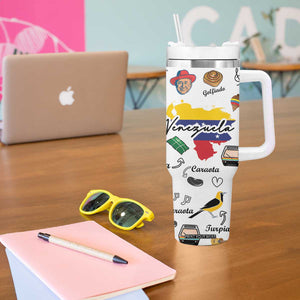 Venezuela Tumbler With Handle I Am a Proud Venezuelan Venezolanos Travel Mug TB10 Print Your Wear