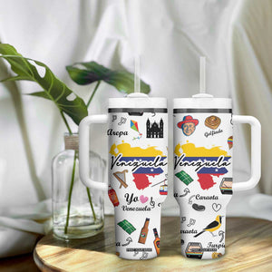 Venezuela Tumbler With Handle I Am a Proud Venezuelan Venezolanos Travel Mug TB10 Print Your Wear