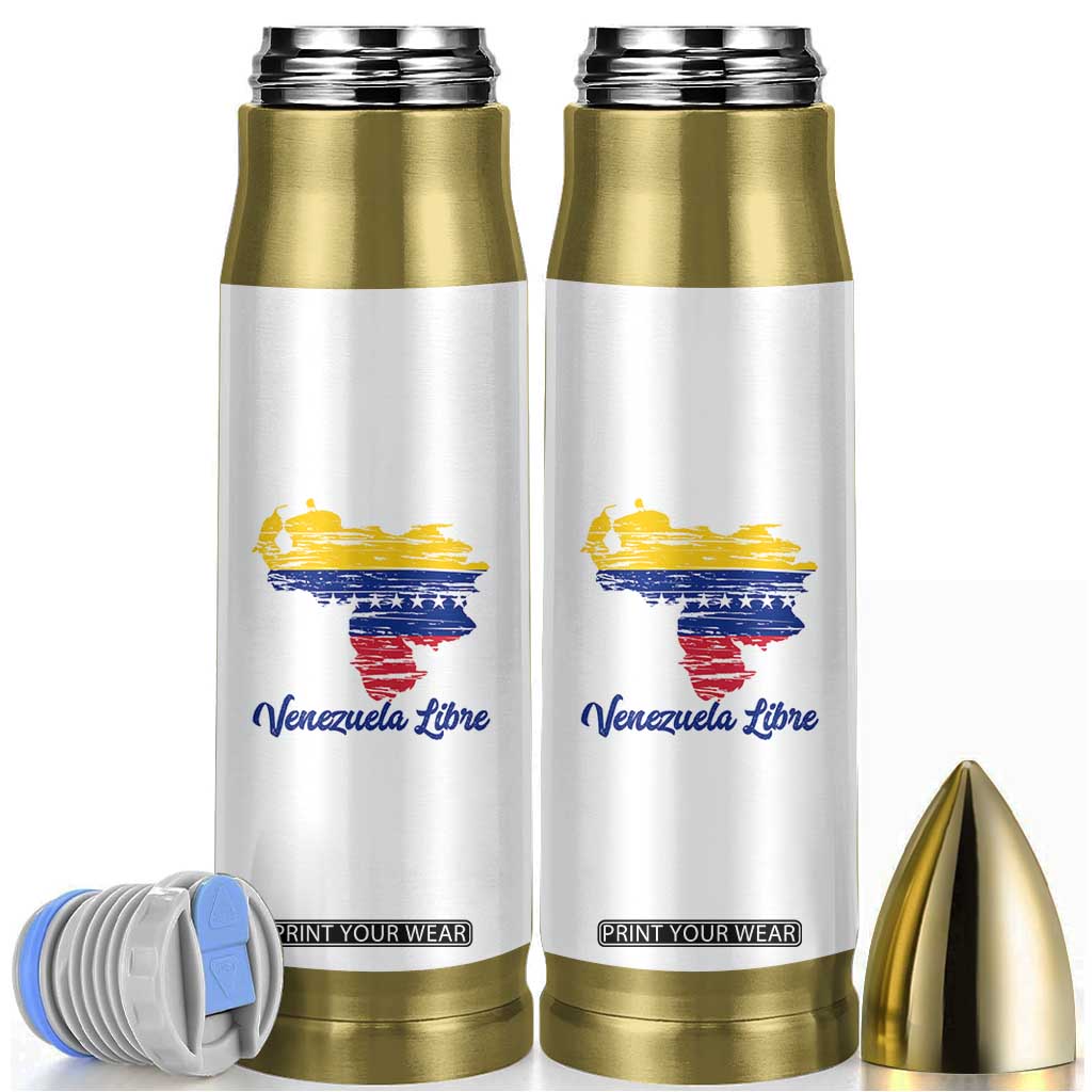 Venezuela Libre Bullet Tumbler Venezuelan Flag TB10 Black Print Your Wear