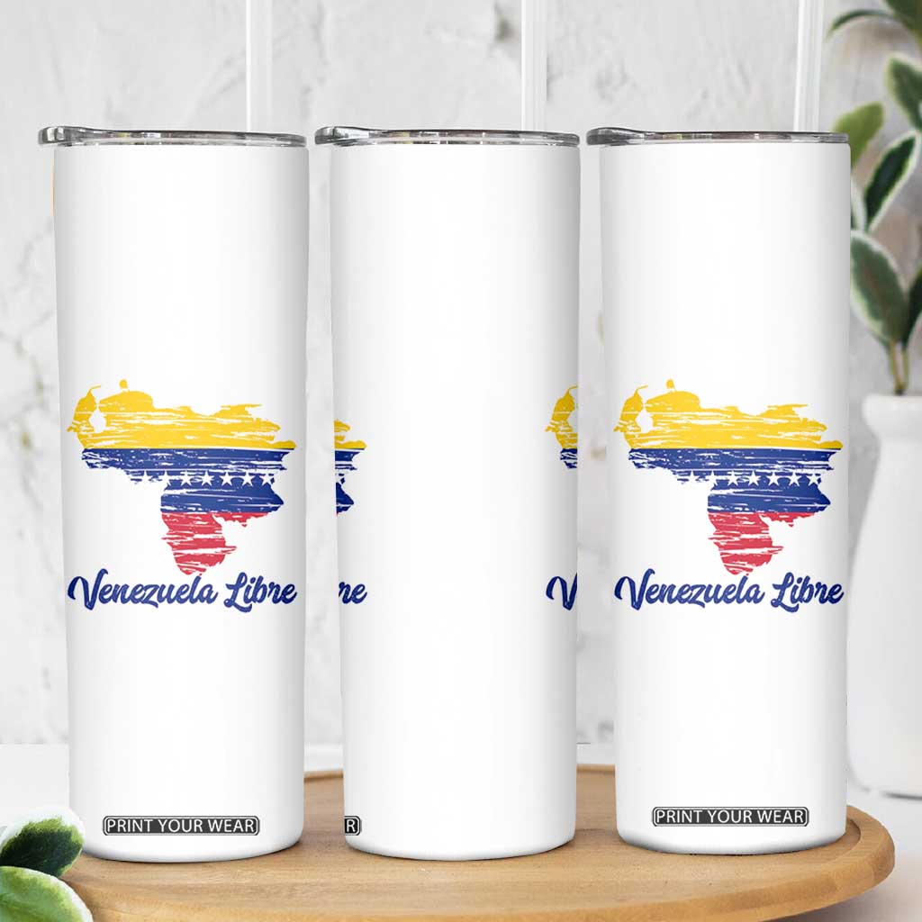 Venezuela Libre Skinny Tumbler Venezuelan Flag TB10 Print Your Wear