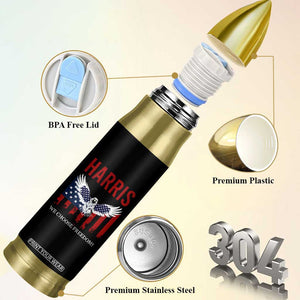 Harris 2024 Election Bullet Tumbler We Choose Freedom Madam President US Flag Eagle TB10 Print Your Wear