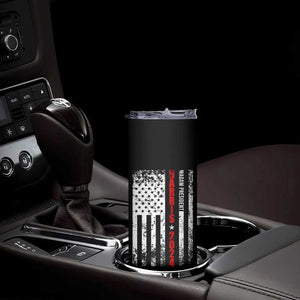 Harris 2024 Election Skinny Tumbler It's About Madam Time President Feminist Womens American Flag TB10 Print Your Wear