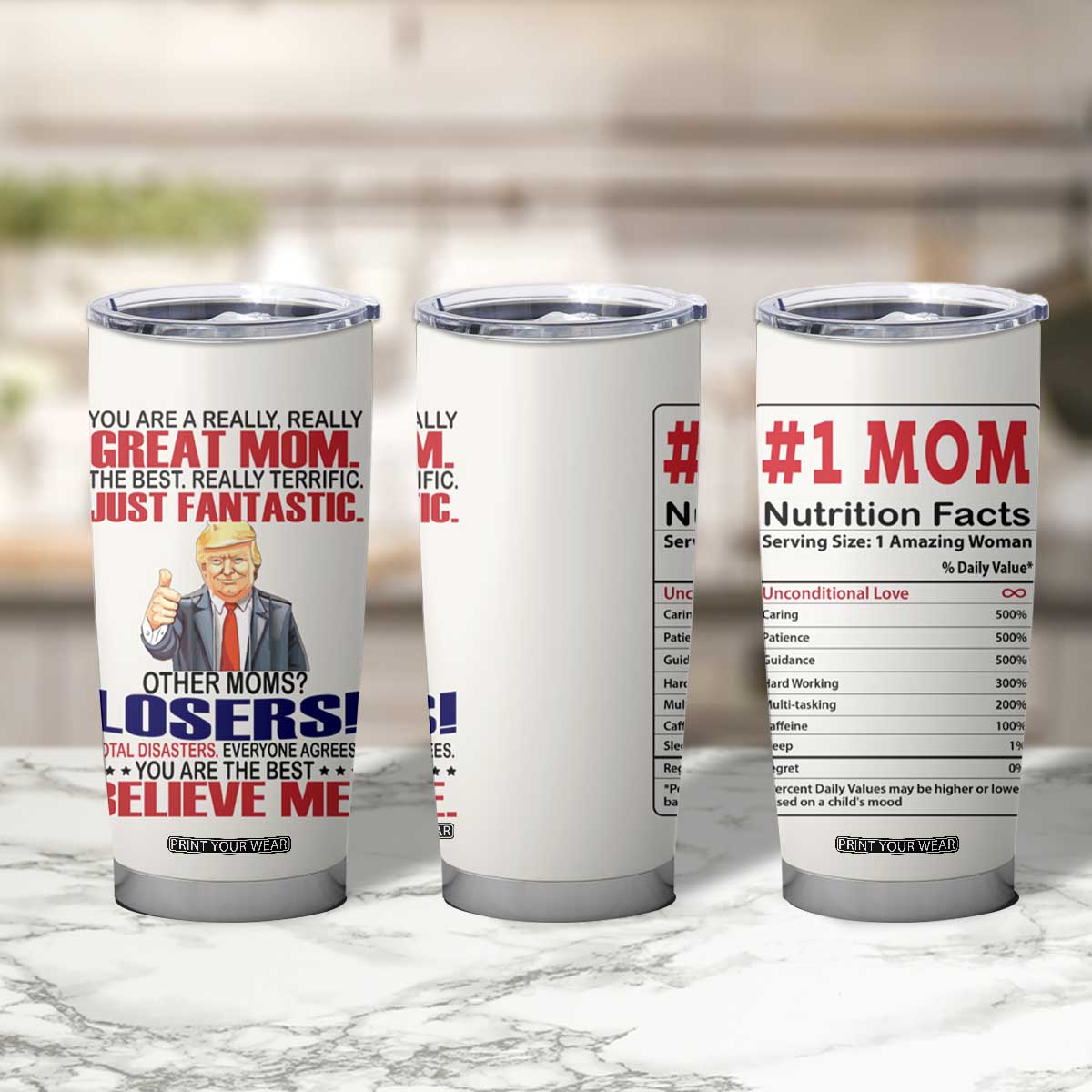 Mom Gifts Tumbler Cup Christmas Mother Birthday Gift from Daughter Son TB10 Print Your Wear