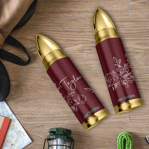 Personalized Wildflower Floral Bullet Tumbler Custom Name Mothers Day Gift From Daughter Son TB10 Print Your Wear