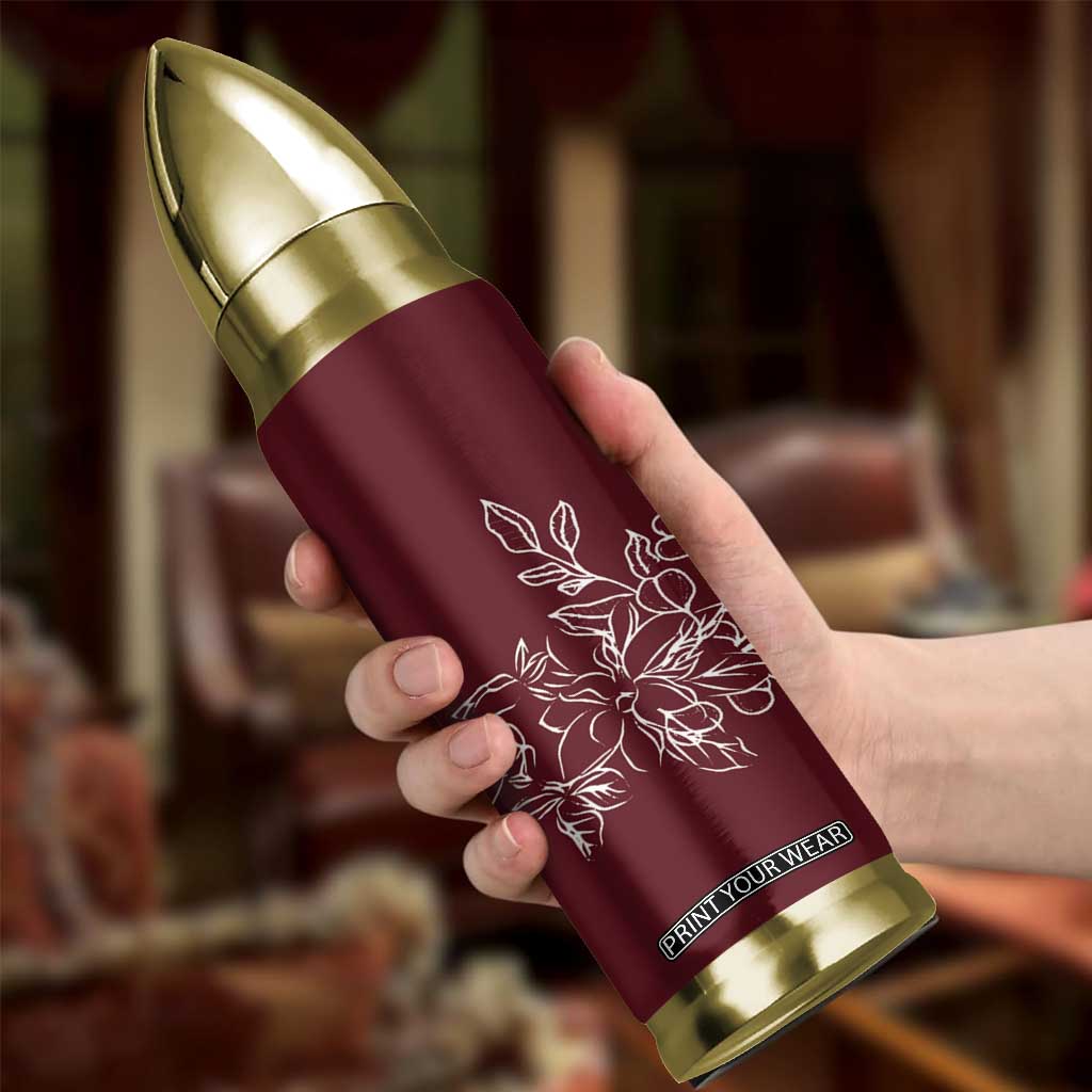 Personalized Wildflower Floral Bullet Tumbler Custom Name Mothers Day Gift From Daughter Son TB10 Print Your Wear