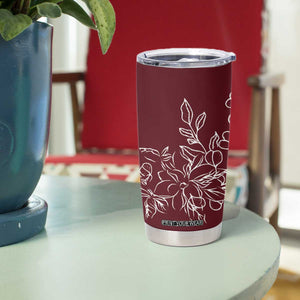 Personalized Wildflower Floral Tumbler Cup Custom Name Mothers Day Gift From Daughter Son TB10 Print Your Wear