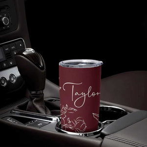 Personalized Wildflower Floral Tumbler Cup Custom Name Mothers Day Gift From Daughter Son TB10 Print Your Wear