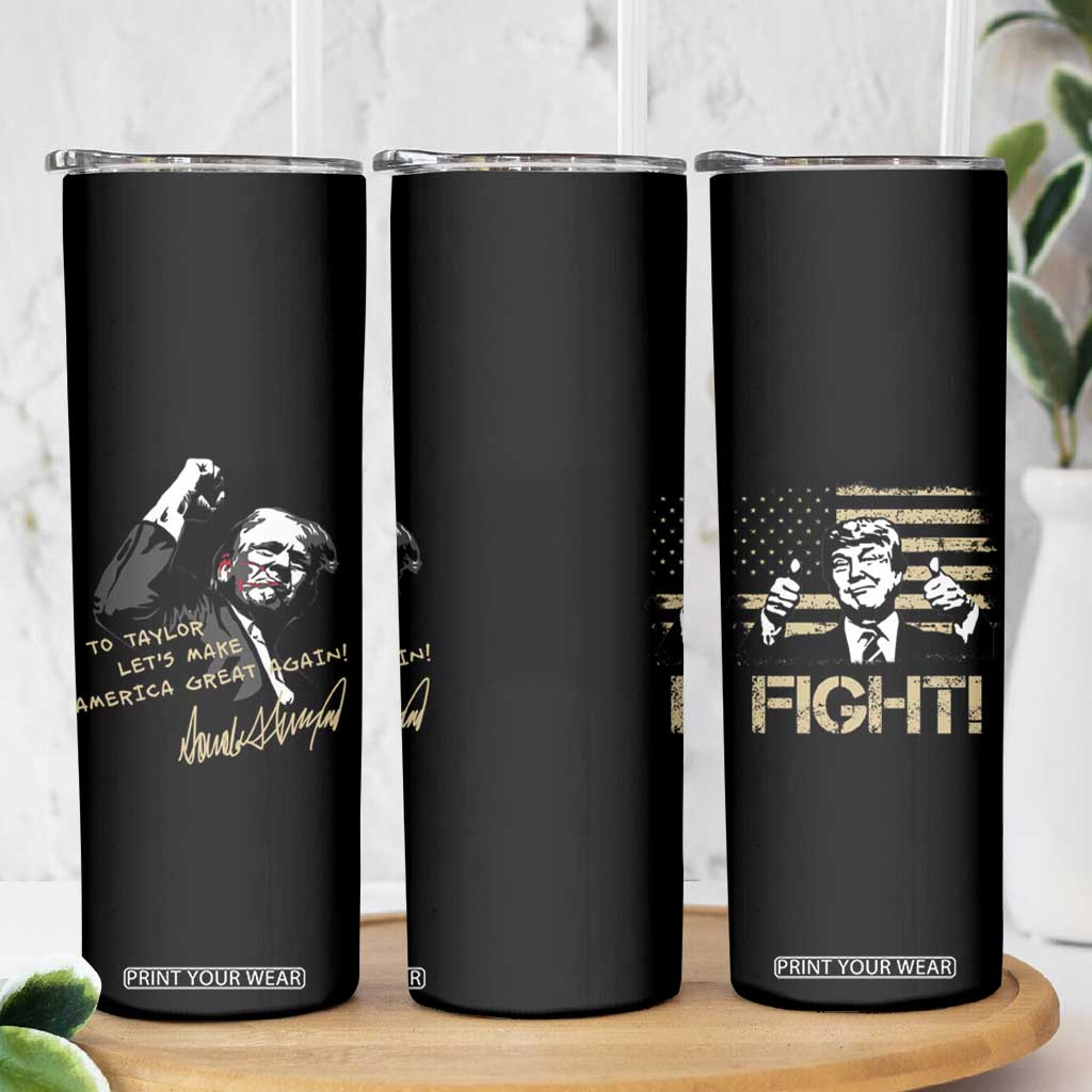 Personalized Trump 2024 Skinny Tumbler Custom Name Funny 45 47 President TB10 Print Your Wear