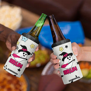 Little Ghost Ice Coffee 4 in 1 Can Cooler Tumbler Halloween Boo Spooky Ghost Travel Cup TB10 Print Your Wear