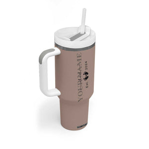 Personalized New Dad Tumbler With Handle Est 2024 Pregnancy Reveal First Time Dad Gift TB10 Print Your Wear