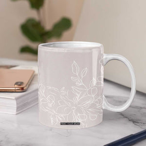 Personalized Wildflower Floral Coffee Mug Custom Name Flower Mothers Day Gift From Daughter Son TB10 Print Your Wear