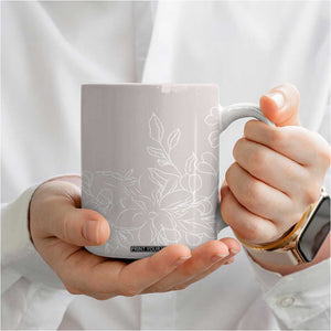 Personalized Wildflower Floral Coffee Mug Custom Name Flower Mothers Day Gift From Daughter Son TB10 Print Your Wear