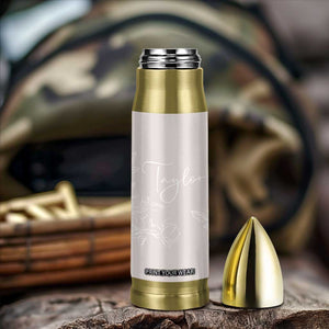 Personalized Wildflower Floral Bullet Tumbler Custom Name Flower Mothers Day Gift From Daughter Son TB10 Print Your Wear