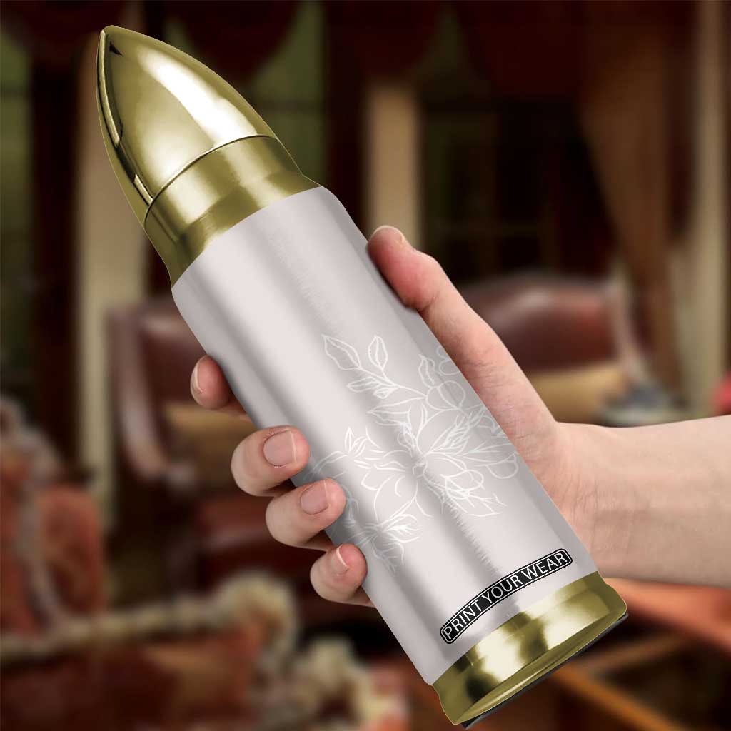 Personalized Wildflower Floral Bullet Tumbler Custom Name Flower Mothers Day Gift From Daughter Son TB10 Print Your Wear