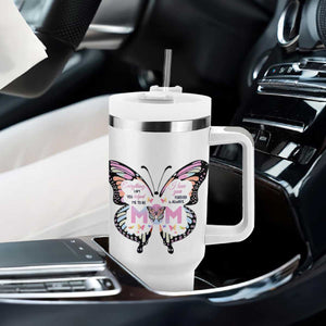 Gift For Mom Tumbler With Handle Butterfly Thank You Mothers Day Gift I Love You Mom TB10 Print Your Wear