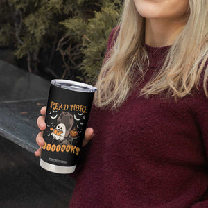 Halloween Book Lovers Tumbler Cup Groovy Read More Books Ghost Book Spooky Season Reading Gifts for Women, Readers, Bookworm TB10 Print Your Wear