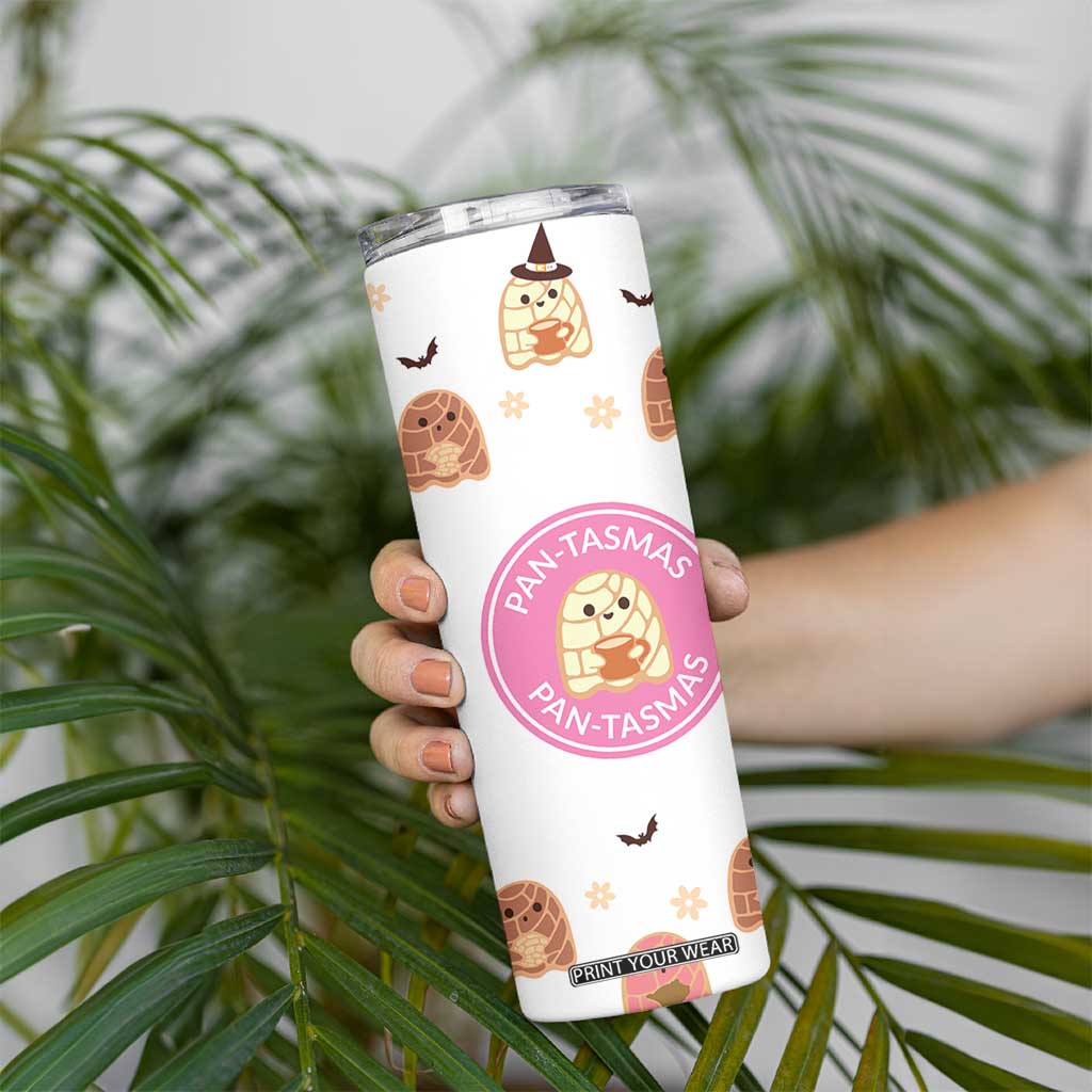 Pantasmas Mexican Halloween Skinny Tumbler Spanish Latina Ghost Pan Dulce TB10 Print Your Wear