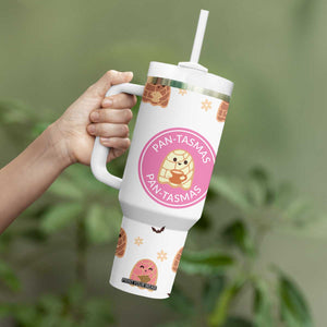 Pantasmas Mexican Halloween Tumbler With Handle Spanish Latina Ghost Pan Dulce TB10 Print Your Wear