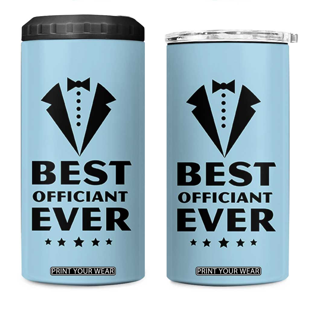 Wedding Officiant 4 in 1 Can Cooler Tumbler Best Officiants Ever Just Married Gift For Newlywed TB10 One Size: 16 oz Blue Print Your Wear
